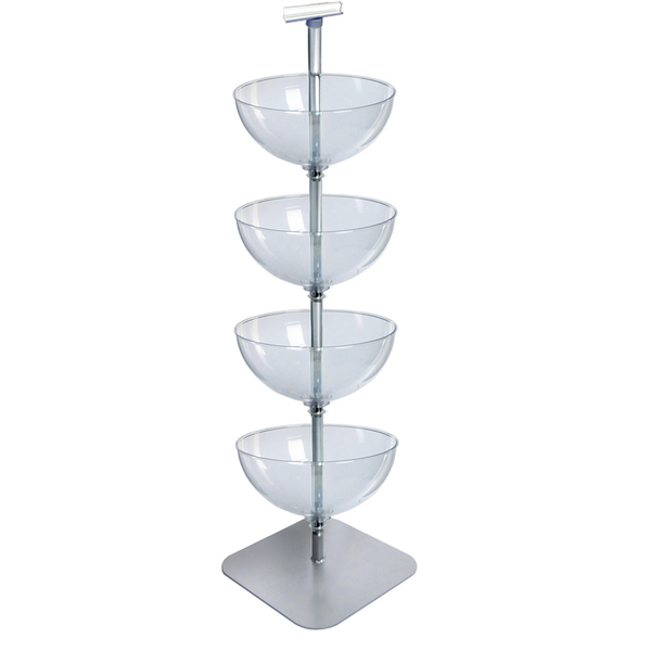 Azar Displays Four-Tier 16" Bowl Floor Display 751604